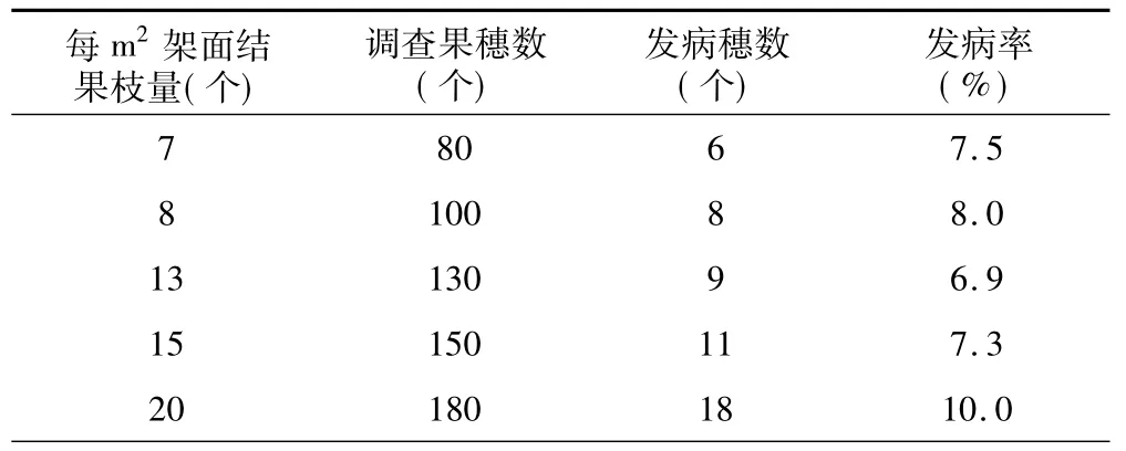 藤稔葡萄炭疽病防治技术试验