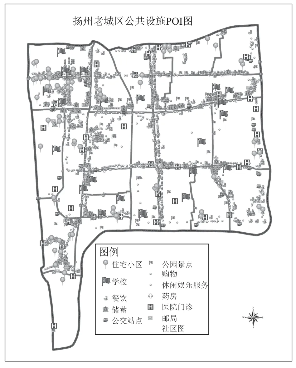 基于大数据的扬州老城区可步性测度研究